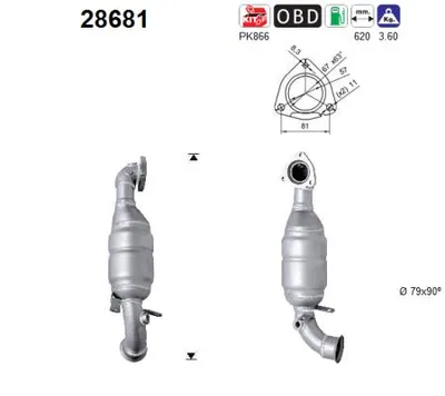 Catalytic Converter Citroën C4 II · Peugeot 508 I · Peugeot 508 SW I