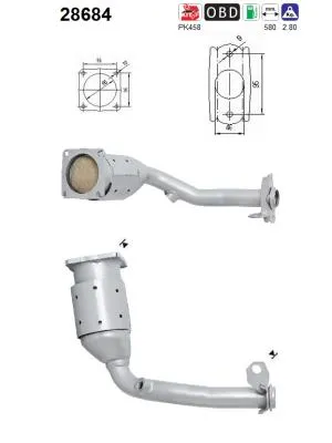 Catalytic Converter Peugeot 206+