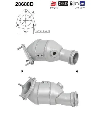 Catalytic Converter Fiat DUCATO Platform/Chassis · Fiat DUCATO Van · Citroën JUMPER II Bus