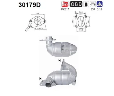 Catalytic Converter Renault KANGOO Express · Renault GRAND SCÉNIC III · Renault SCÉNIC III