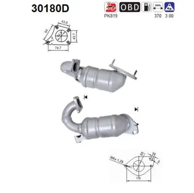 Catalytic Converter Renault MEGANE II · Renault CLIO II · Renault SCÉNIC II