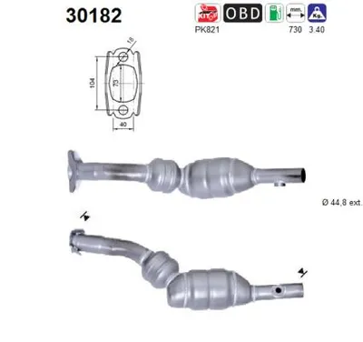 Catalytic Converter Renault MODUS / GRAND MODUS · Renault CLIO III · Renault CLIO III Grandtour