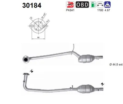 Catalytic Converter Dacia LOGAN Pickup · Dacia LOGAN · Dacia SANDERO
