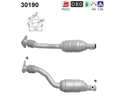 Catalytic Converter Renault CLIO II