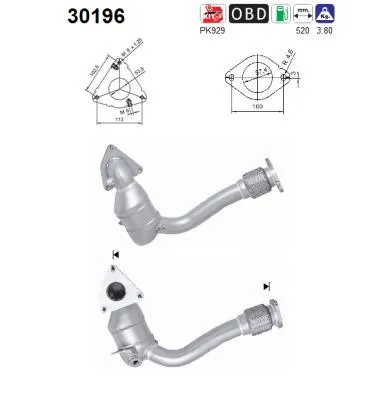 Catalytic Converter Renault LAGUNA II · Renault LAGUNA II Grandtour