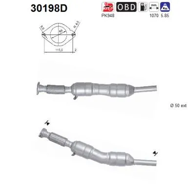 Catalytic Converter Renault MEGANE III Hatchback · Renault MEGANE III Coupe · Renault MEGANE III Grandtour