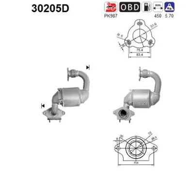Catalytic Converter Renault MEGANE II · Renault MEGANE II Estate · Renault MEGANE II Coupé-Cabriolet