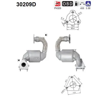Catalytic Converter Renault LATITUDE · Renault ESPACE IV · Renault LAGUNA III