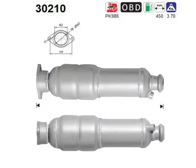 Catalytic Converter Renault CLIO II