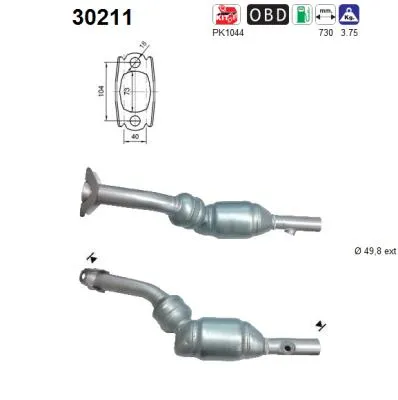 Catalytic Converter Renault MEGANE II Estate · Renault MEGANE II Saloon · Renault MEGANE II