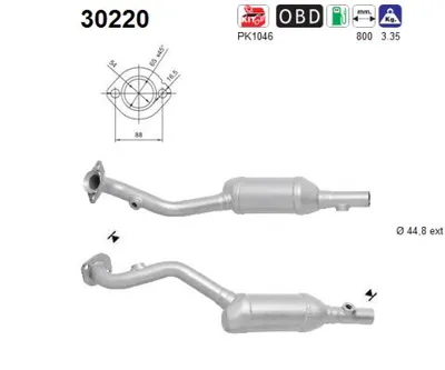 Catalytic Converter Dacia LOGAN · Dacia SANDERO