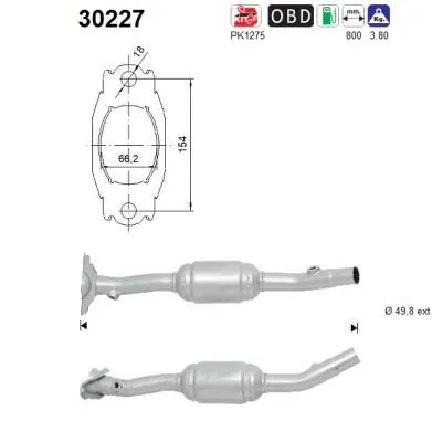 Catalytic Converter Renault LAGUNA III · Renault LAGUNA III Grandtour