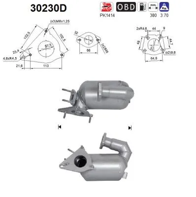 Catalytic Converter Renault SCÉNIC II · Nissan QASHQAI I · Renault CLIO III
