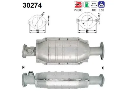 Catalytic Converter Renault 19 I · Renault 19 II Chamade · Renault 19 II