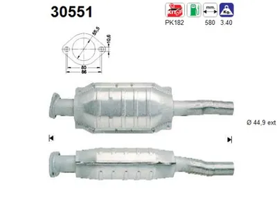 Catalytic Converter Renault SUPER 5 · Renault RAPID Box Body/MPV