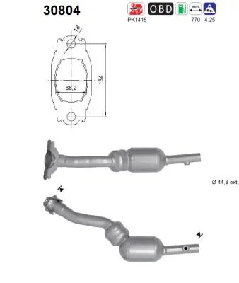 Catalytic Converter Dacia DOKKER MPV · Dacia DOKKER Box Body/MPV · Dacia DUSTER