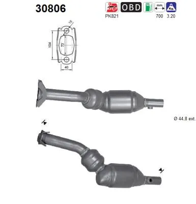 Catalytic Converter Dacia DUSTER · Dacia SANDERO · Dacia LOGAN