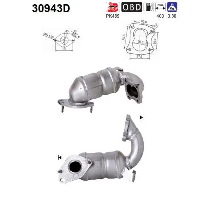 Catalytic Converter Renault CLIO II · Renault KANGOO · Renault KANGOO Express