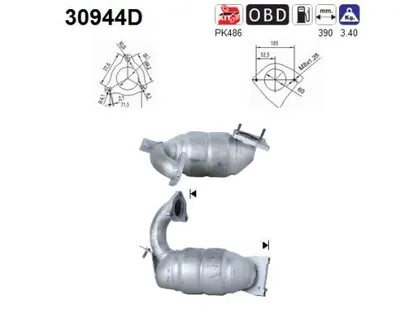 Catalytic Converter Renault LAGUNA II · Renault LAGUNA II Grandtour · Renault MEGANE II