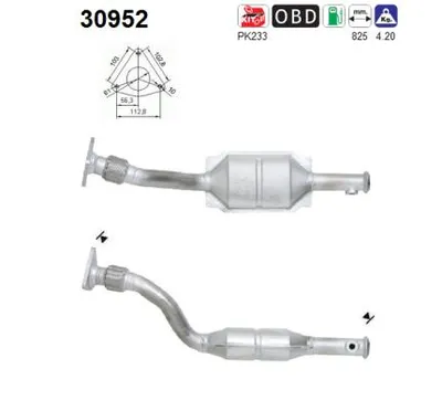 Catalytic Converter Renault MEGANE I Grandtour · Renault MEGANE I Coach · Renault MEGANE I