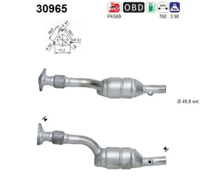 Catalytic Converter Renault MEGANE II · Renault SCÉNIC II · Renault MEGANE II Coupé-Cabriolet