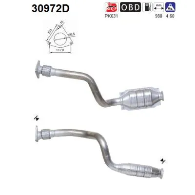 Catalytic Converter Opel MOVANO A Bus · Opel MOVANO A Van · Renault MASTER II Bus