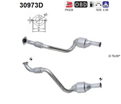 Catalytic Converter Opel MOVANO A Bus · Opel MOVANO A Van · Opel MOVANO A Platform/Chassis