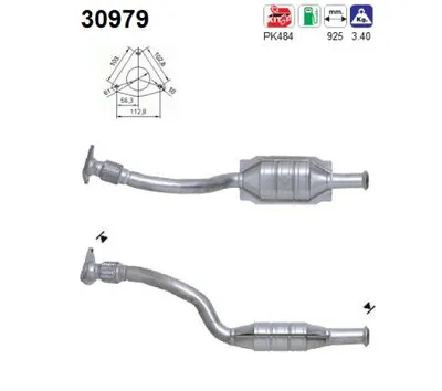 Catalytic Converter Renault LAGUNA I · Renault LAGUNA I Grandtour