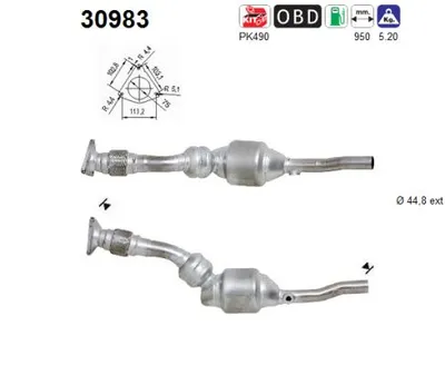 Catalytic Converter Renault LAGUNA II · Renault LAGUNA II Grandtour