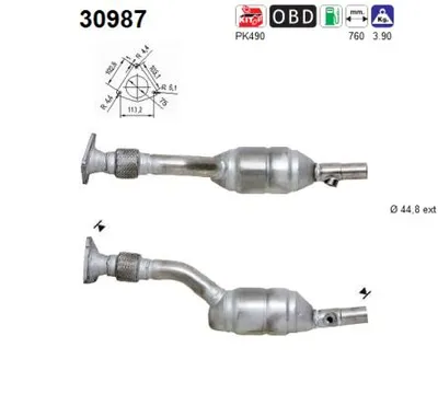 Catalytic Converter Renault MEGANE II · Renault SCÉNIC II · Renault MEGANE II Saloon