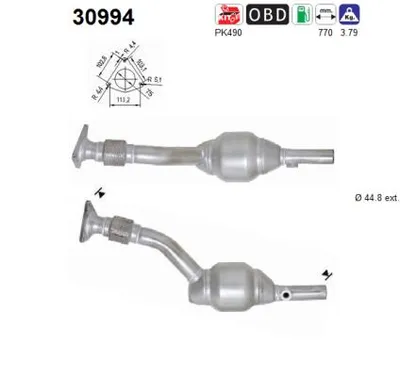 Catalytic Converter Renault MODUS / GRAND MODUS