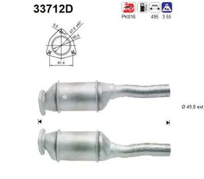 Catalytic Converter Vw PASSAT B3/B4 · Vw GOLF III · Vw VENTO