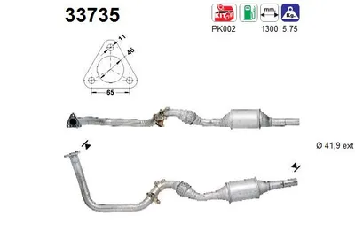 Catalytic Converter Seat CORDOBA · Seat IBIZA II · Vw POLO III CLASSIC