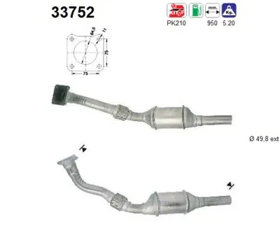 Catalytic Converter Seat IBIZA II · Seat CORDOBA · Seat INCA
