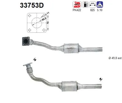 Catalytic Converter Seat IBIZA II · Vw POLO III CLASSIC · Seat CORDOBA