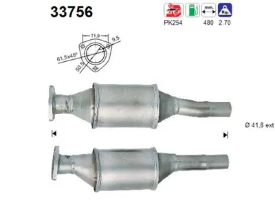 Catalytic Converter Vw GOLF III · Vw VENTO · Vw GOLF III Variant