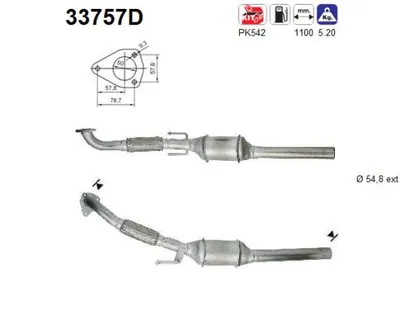 Catalytic Converter Audi A3 · Vw GOLF IV · Vw NEW BEETLE