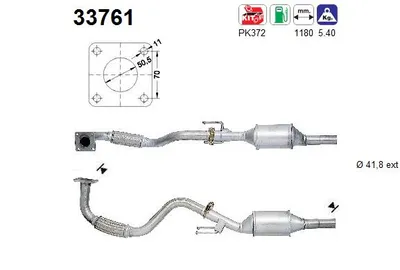 Catalytic Converter Seat CORDOBA · Seat IBIZA II · Vw POLO III CLASSIC