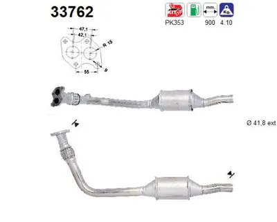 Catalytic Converter Vw LUPO I · Seat AROSA
