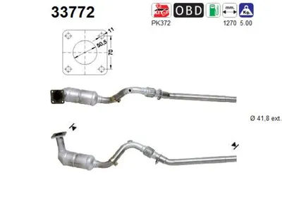 Catalytic Converter Seat CORDOBA · Seat IBIZA II · Vw POLO III CLASSIC