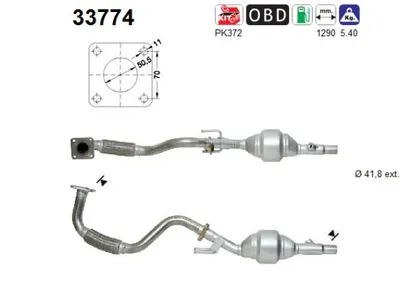 Catalytic Converter Seat CORDOBA · Seat IBIZA II · Vw POLO III CLASSIC