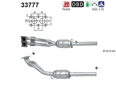 Catalytic Converter Audi A3 · Seat TOLEDO II · Seat LEON