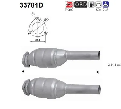Catalytic Converter Vw SHARAN · Seat ALHAMBRA