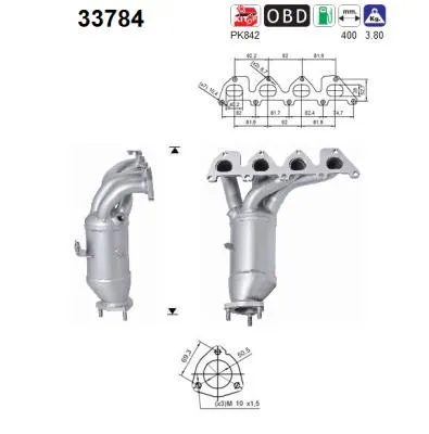 Catalytic Converter Skoda ROOMSTER · Vw GOLF PLUS V · Vw GOLF V