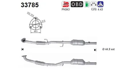 Catalytic Converter Skoda ROOMSTER · Vw POLO IV · Skoda FABIA I Saloon