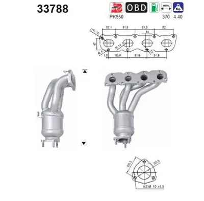 Catalytic Converter Skoda ROOMSTER · Vw POLO IV · Seat CORDOBA