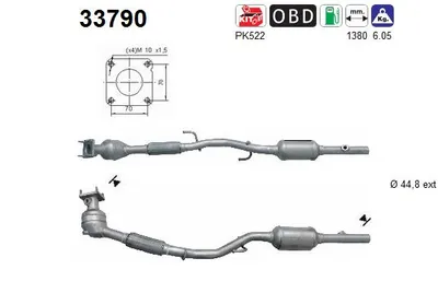 Catalytic Converter Skoda FABIA I · Skoda FABIA I Combi · Skoda FABIA I Saloon