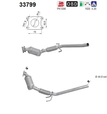 Catalytic Converter Vw POLO V · Skoda FABIA III · Skoda FABIA III Estate
