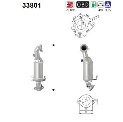 Catalytic Converter Vw TOURAN · Vw JETTA IV · Vw GOLF PLUS V