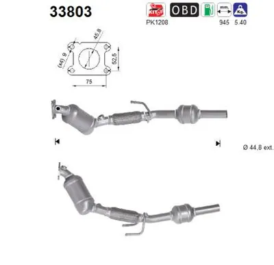 Catalytic Converter Vw POLO VI · Seat IBIZA V